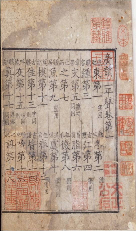廣韻(宋刊本)