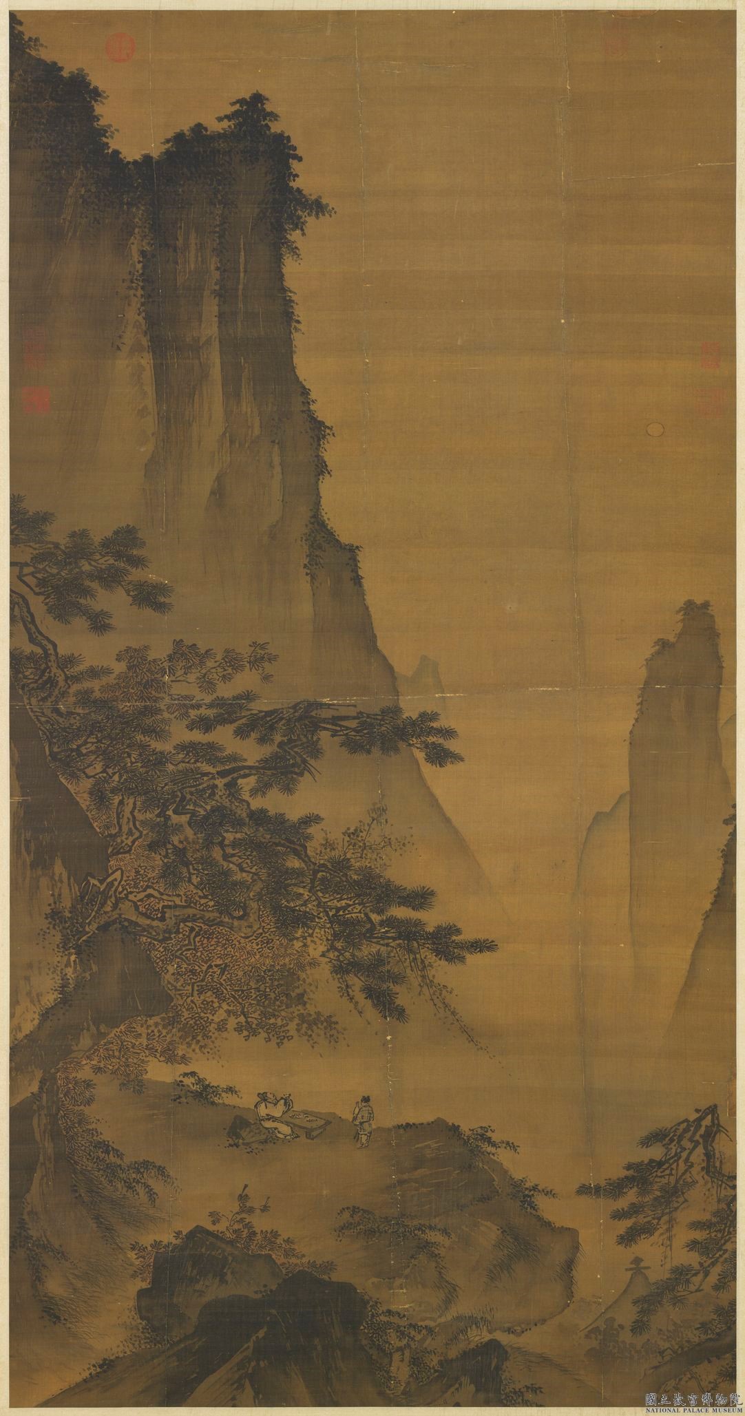 宋馬遠對月圖