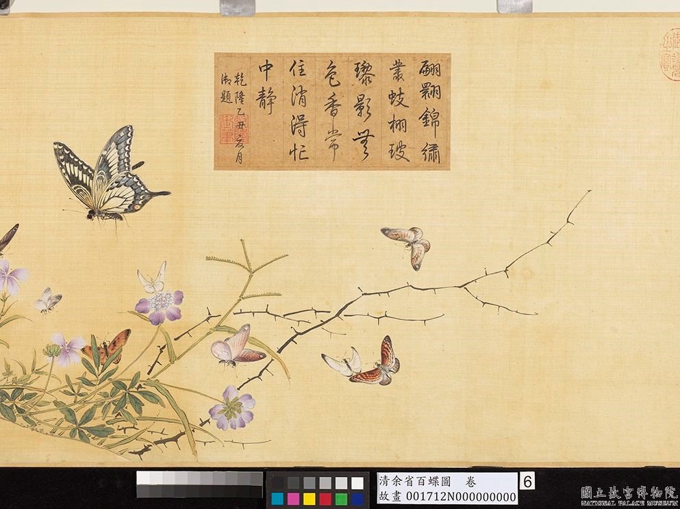 清余省百蝶圖卷|文化資產複合查詢|文化部文化資產局--國家文化資產網