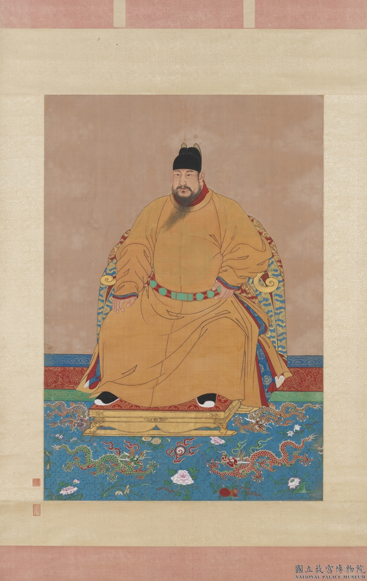 明仁宗坐像　軸